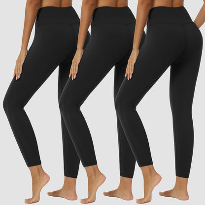 VILIGO 3-Pack Leggings for Women – High-Waisted, Stretchy & Soft Plus Size Yoga Leggings with Hidden Pocket