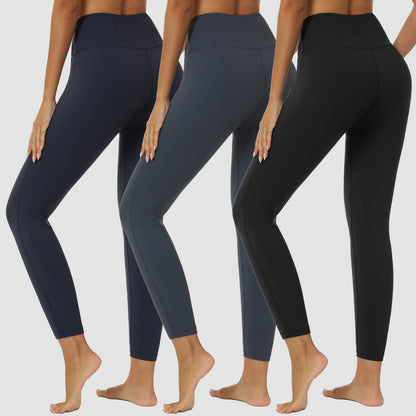 VILIGO 3-Pack Leggings for Women – High-Waisted, Stretchy & Soft Plus Size Yoga Leggings with Hidden Pocket